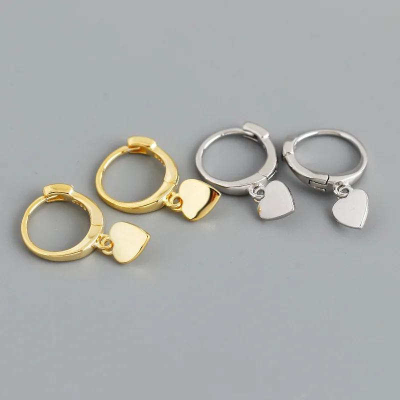 925 Sterling Silver Love Heart Earrings for Women Sweet Adorable Gold Color Piercing Drop Earring Girls Fine Jewelry
925 Sterling Silver Love Heart Earrings for Women Sweet Adorable Gold Color Piercing Drop Earring Girls Fine Jewelry