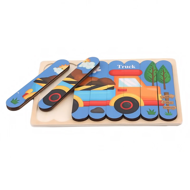 Baby Wooden Jigsaw Puzzles Creativity Strip Shape 3D Puzzle Toy Telling Stories Stacking Kids Educational Learning Toys
Baby Wooden Jigsaw Puzzles Creativity Strip Shape 3D Puzzle Toy Telling Stories Stacking Kids Educational Learning Toys