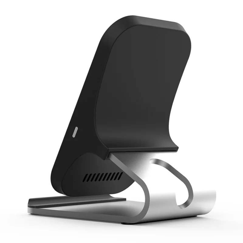 Fast Charging 15W Wireless Type-C Charger Aluminum Alloy Bracket Intelligent Dual Coil Design Holder Charger for Call Phone 
Fast Charging 15W Wireless Type-C Charger Aluminum Alloy Bracket Intelligent Dual Coil Design Holder Charger for Call Phone