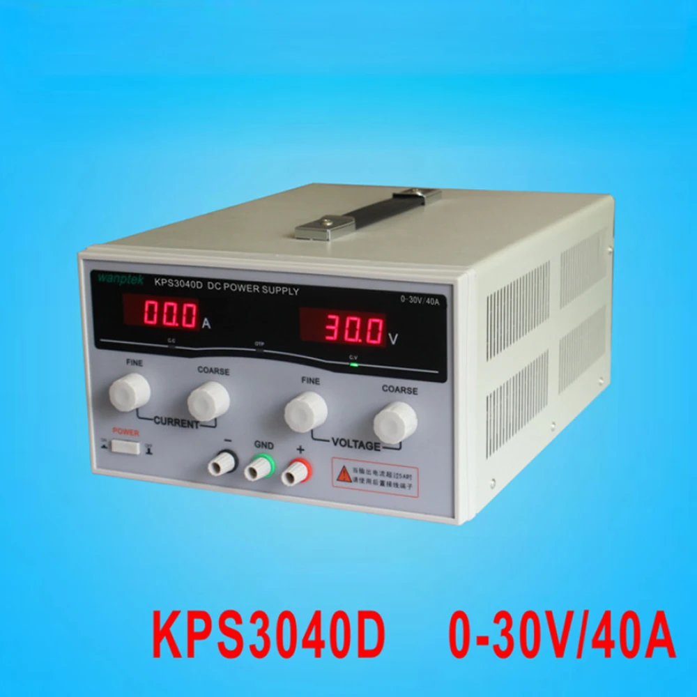 New original solid measure KPS3040D power switching power supply DC30V /40A AC 110V/220V laboratory power supply
New original solid measure KPS3040D power switching power supply DC30V /40A AC 110V/220V laboratory power supply