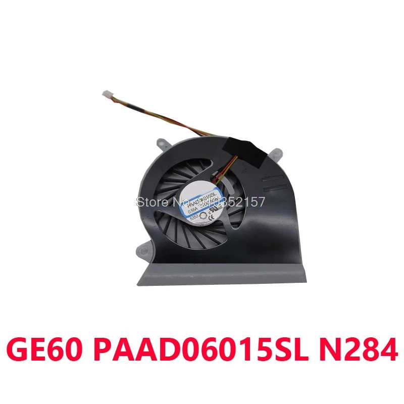 Вентилятор ЦП для MSI GP62 2QE GE72 GL62 GL72 PE70 PE60 GE62 GE60 GE60-2P448 16GC GE640 GE640C GP60 PAAD06015SL A166 N284 |