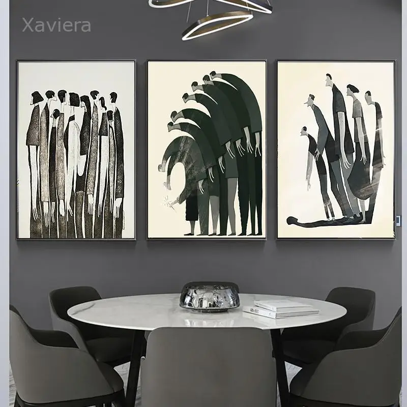 Nordic Abstract Character Black White Canvas Painting Nordic Minimalist Wall Art Posters Home Decoration Living Room Exhibition
Nordic Abstract Character Black White Canvas Painting Nordic Minimalist Wall Art Posters Home Decoration Living Room Exhibition