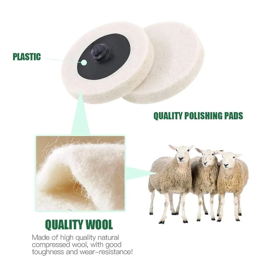 10PCS Wool Polishing Disc 2-Inch Polishing Wheel Buffing Pads Angle Grinder Polishing Disc For Metal Marble Power Tool Parts
10PCS Wool Polishing Disc 2-Inch Polishing Wheel Buffing Pads Angle Grinder Polishing Disc For Metal Marble Power Tool Parts