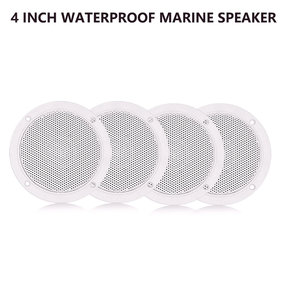 2 пары 120W 4 inch морских колонки двойной полный спектр Водонепроницаемый лодка