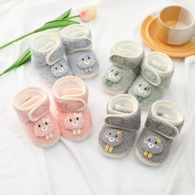 Infant Fluffy Snow Boots Winter Baby Boys Girls Shoes Cute Cartoon Soft Sole Fleece First Walker Plush Prewalker Boots 0-18M
Infant Fluffy Snow Boots Winter Baby Boys Girls Shoes Cute Cartoon Soft Sole Fleece First Walker Plush Prewalker Boots 0-18M