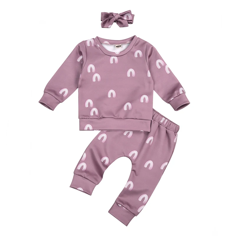Pudcoco 3 Piece Baby Top Pants Bow Headband Suit Rainbow Pattern Printed Full Length Regular Sleeve Round Neck Sets
Pudcoco 3 Piece Baby Top Pants Bow Headband Suit Rainbow Pattern Printed Full Length Regular Sleeve Round Neck Sets