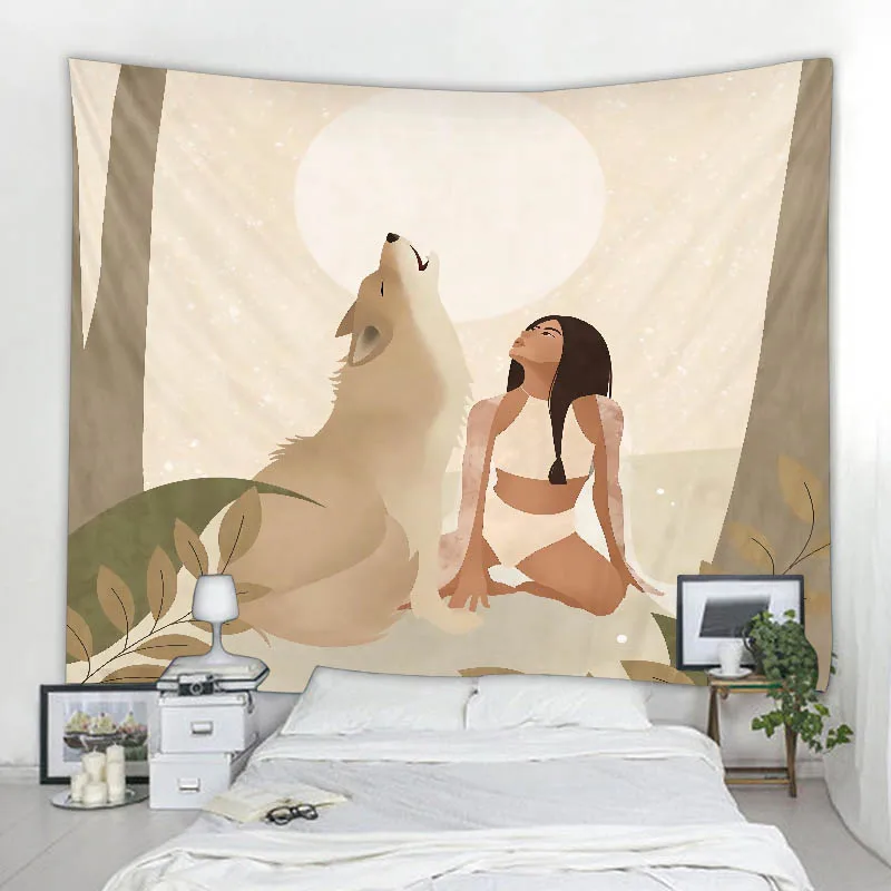 Nordic INS Wind Art Girl Tapestry Art Deco Blanket Hanging Bedroom Living Room Decoration Mystery Mandala Bohemian Moon Girl
Nordic INS Wind Art Girl Tapestry Art Deco Blanket Hanging Bedroom Living Room Decoration Mystery Mandala Bohemian Moon Girl