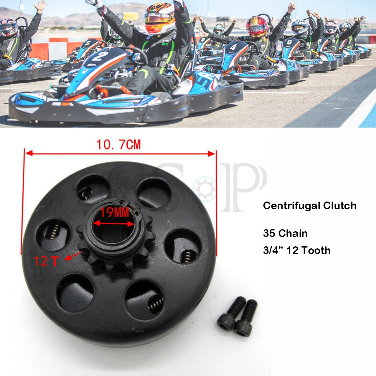 19 mm Centrifugal Automatic Clutch 3/4" Bore #35 Chain 12T for Go Kart Mini Bike Drive Sprocket GX160cc GX200cc Engine
19 mm Centrifugal Automatic Clutch 3/4" Bore #35 Chain 12T for Go Kart Mini Bike Drive Sprocket GX160cc GX200cc Engine