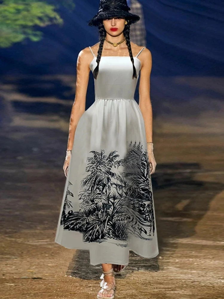 Ladies Summer Satin 3D Printing Skinny Ladies Sexy Sling Dress 2021New Ladies Fashion High Quality Pleated Puff Skirt Bing XL
Ladies Summer Satin 3D Printing Skinny Ladies Sexy Sling Dress 2021New Ladies Fashion High Quality Pleated Puff Skirt Bing XL