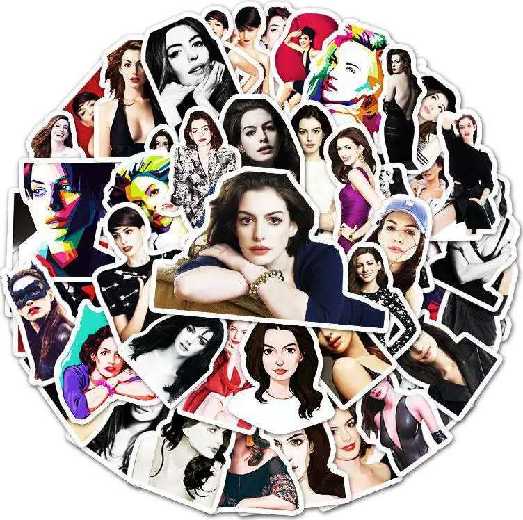 10/30/50pcs Super Star Anne Hathaway Sexy Graffiti Stickers Luggage Compartment Laptop Car Scooter Decoration Cute Kids Girl
10/30/50pcs Super Star Anne Hathaway Sexy Graffiti Stickers Luggage Compartment Laptop Car Scooter Decoration Cute Kids Girl