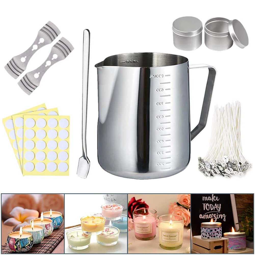 6pcs/Set Candle Making Kit DIY Candle Craft Tools with Pouring Pot Candle Tin Spoon Candle Wick for Adults Beginners
6pcs/Set Candle Making Kit DIY Candle Craft Tools with Pouring Pot Candle Tin Spoon Candle Wick for Adults Beginners