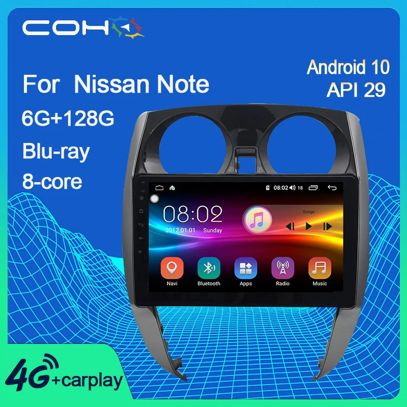 COHO For Nissan Note Car Multimedia Player Radio Coche Gps Navigation Android 10.0 Octa Core 6+128G
COHO For Nissan Note Car Multimedia Player Radio Coche Gps Navigation Android 10.0 Octa Core 6+128G