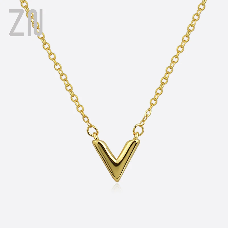 ZN Europe and America Style V Shape Pendant Necklaces Womens Fashion Jewelry Creative Personality Design Letter Clavicle Chain
ZN Europe and America Style V Shape Pendant Necklaces Womens Fashion Jewelry Creative Personality Design Letter Clavicle Chain