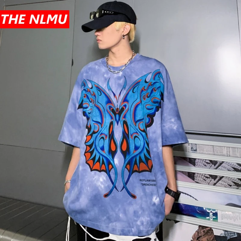 Hip Hop Tie-dye T-Shirt Men 2021 Summer Streetwear Butterfly Print Tshirts Harajuku T Shirt Cotton Tees Tops Oversize WQ507
Hip Hop Tie-dye T-Shirt Men 2021 Summer Streetwear Butterfly Print Tshirts Harajuku T Shirt Cotton Tees Tops Oversize WQ507