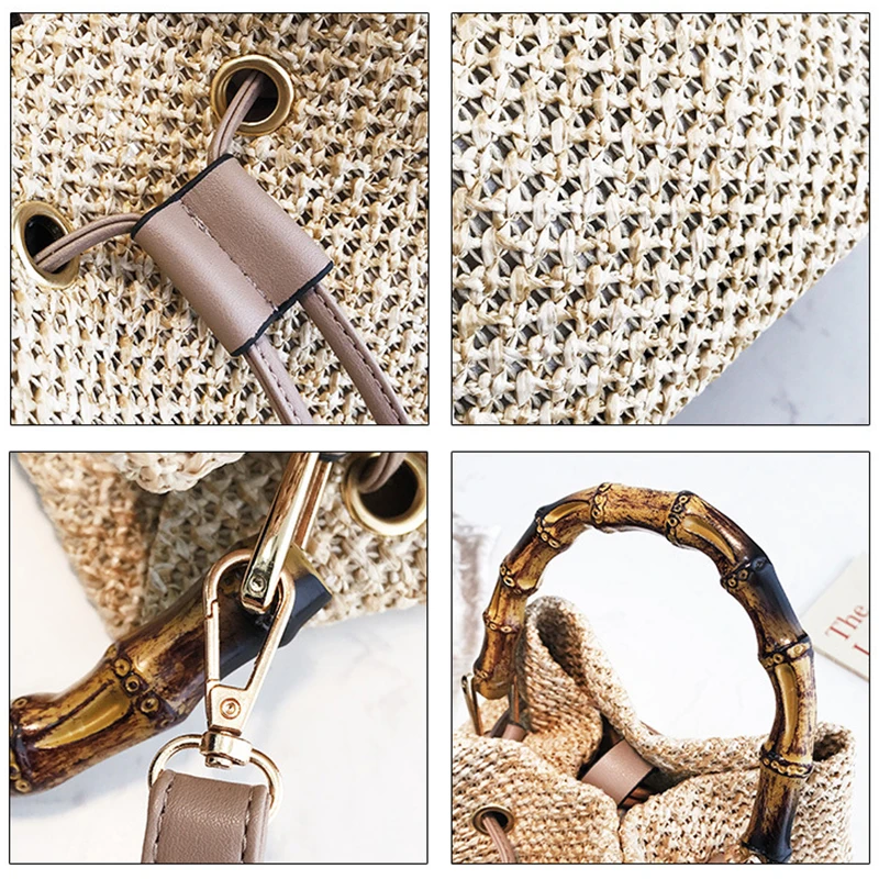 Straw Bucket Bags For Women 2020 handmade Crossbody Bags Travel Purses Handbags Female Shoulder Simple Bag Shoulder Bag Bolsa
Straw Bucket Bags For Women 2020 handmade Crossbody Bags Travel Purses Handbags Female Shoulder Simple Bag Shoulder Bag Bolsa