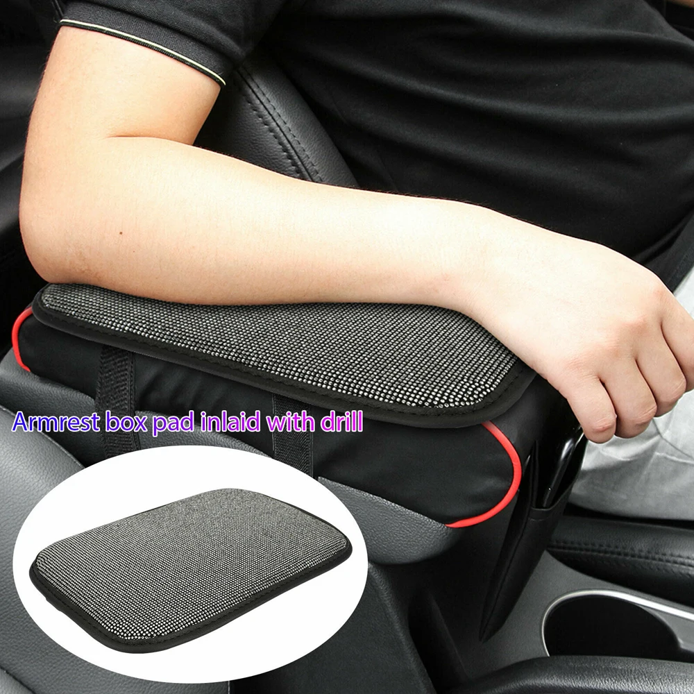 Car Armrest Cover Rhinestone Bling Auto Center Console Box Protective Cushion Pad For Women Girl For Car Interior Accessories
Car Armrest Cover Rhinestone Bling Auto Center Console Box Protective Cushion Pad For Women Girl For Car Interior Accessories