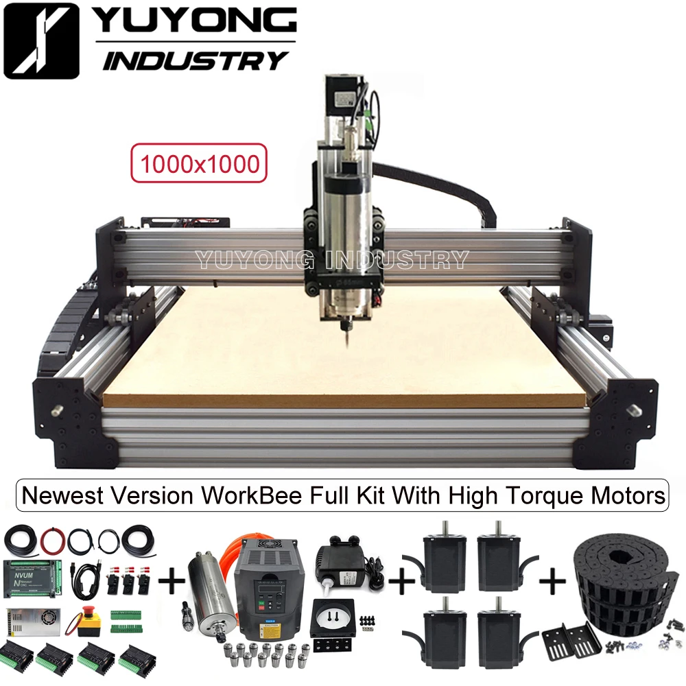 Фрезерный станок с ЧПУ WorkBee, полный комплект с тонировочной системой натяжения с винтовым приводом, гравер с ЧПУ «сделай сам», новейший комп...
Фрезерный станок с ЧПУ WorkBee, полный комплект с тонировочной системой натяжения с винтовым приводом, гравер с ЧПУ «сделай сам», новейший комп...