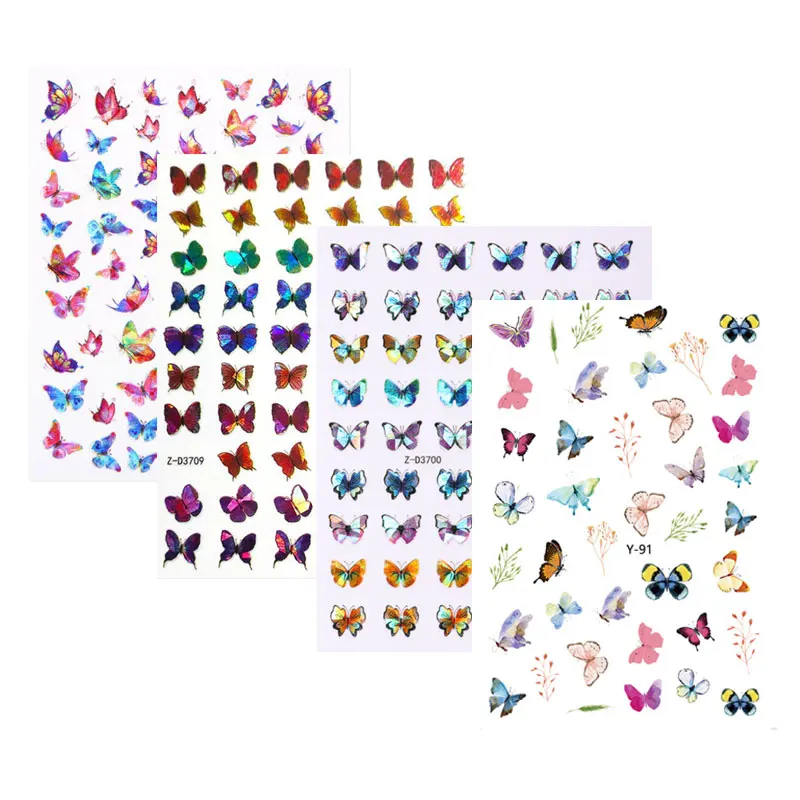 Charming Colorful Butterfly Nail Art Stickers Comes with Sticky DIY Extended Nail Decoration 3D Color Nail Butterfly Applique
Charming Colorful Butterfly Nail Art Stickers Comes with Sticky DIY Extended Nail Decoration 3D Color Nail Butterfly Applique