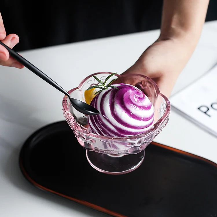 Glass Ice Cream Cup Salad Bowl Heart Relief Goblet Crystal Pink Desset Cup Yogurt Bowl Cute Bowl
Glass Ice Cream Cup Salad Bowl Heart Relief Goblet Crystal Pink Desset Cup Yogurt Bowl Cute Bowl