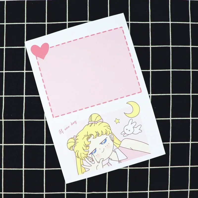 Japan Anime Sailor Moon Tsukino Usagi Action Figure Envelope Postcard Cute Girls Letter Paper Stationary Set Message Card Gifts
Japan Anime Sailor Moon Tsukino Usagi Action Figure Envelope Postcard Cute Girls Letter Paper Stationary Set Message Card Gifts