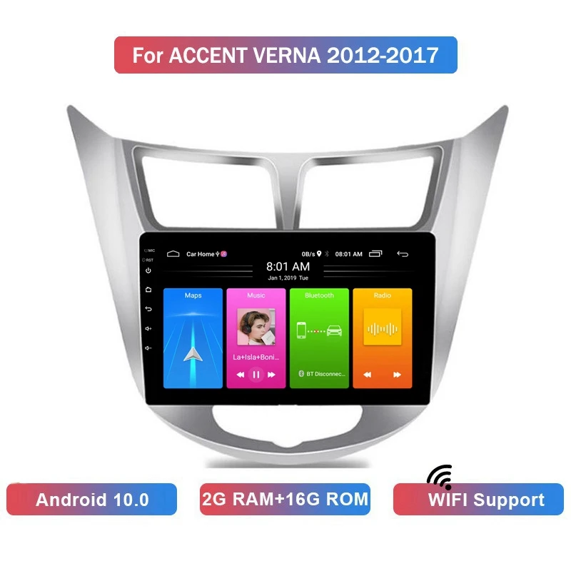 Автомобильный mp5-плеер, 9 дюймов, 2 Din, Android 10,0, 2 + 16 ГБ, Wi-Fi, Bluetooth, GPS-навигация для Hyundai Accent Verna 2010-2016
Автомобильный mp5-плеер, 9 дюймов, 2 Din, Android 10,0, 2 + 16 ГБ, Wi-Fi, Bluetooth, GPS-навигация для Hyundai Accent Verna 2010-2016
