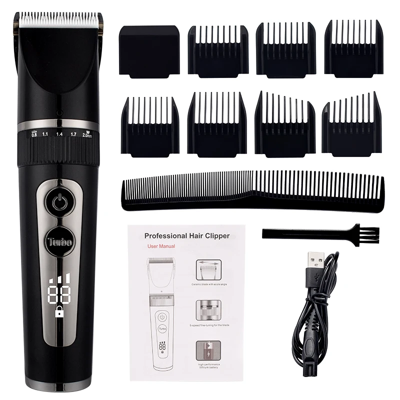 Electric Hair Clipper Ceramic Professional Fine Adjustable Hair Trimmer Low Noise Hair Cutting Machine Razor Full Body Washable
Electric Hair Clipper Ceramic Professional Fine Adjustable Hair Trimmer Low Noise Hair Cutting Machine Razor Full Body Washable
