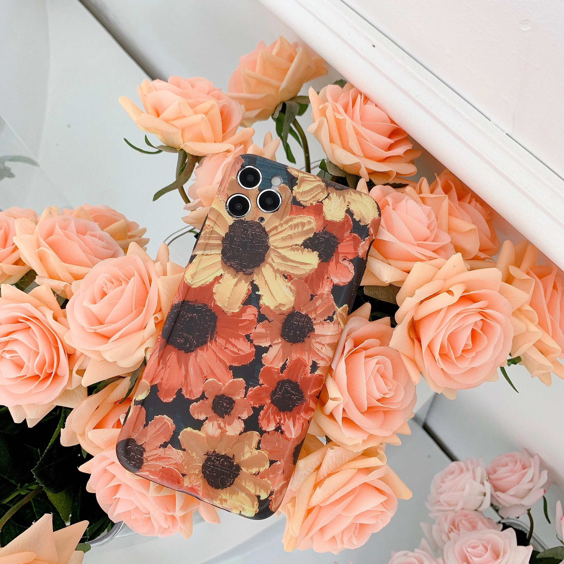 Oil painting flowers are suitable for iphone11ProMax mobile phone case 7/8plus x xsmax xr protective cover
Oil painting flowers are suitable for iphone11ProMax mobile phone case 7/8plus x xsmax xr protective cover