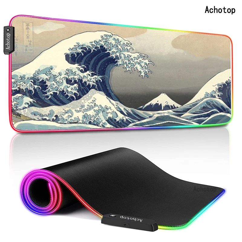 RGB Art Japan Famous Gaming Mouse Pad XXL Computer Mousepad Large Mouse Pad Gamer Mouse Carpet Mause Pad Desk Mats with Backlit
RGB Art Japan Famous Gaming Mouse Pad XXL Computer Mousepad Large Mouse Pad Gamer Mouse Carpet Mause Pad Desk Mats with Backlit