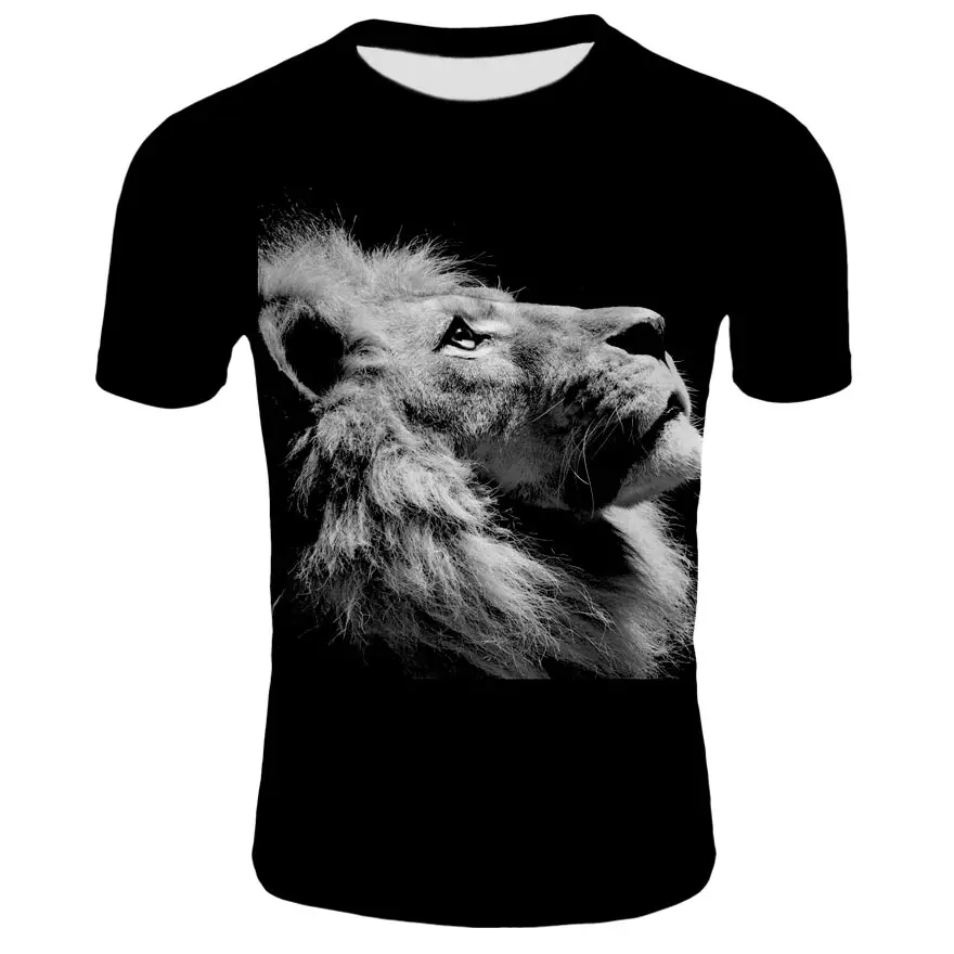 2021 summer 3D printing animal lion king image fashion breathable men's T-shirt men's and women's T-shirt
2021 summer 3D printing animal lion king image fashion breathable men's T-shirt men's and women's T-shirt