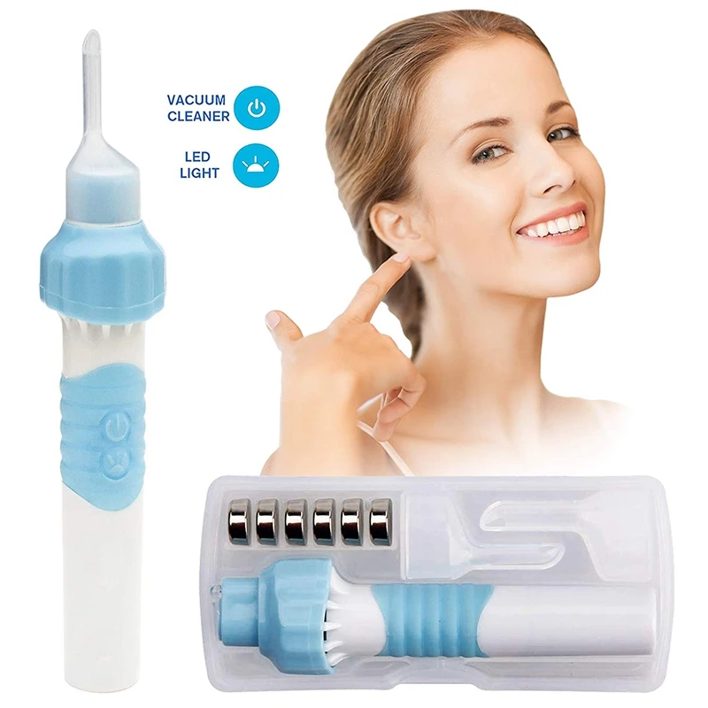 Ear Wax Removal Kit, Ear Cleaner, Electric Ear Wax Removal Tool Soft Silicone Automatic Ear Wax Removal Kit with LED Light Power
Ear Wax Removal Kit, Ear Cleaner, Electric Ear Wax Removal Tool Soft Silicone Automatic Ear Wax Removal Kit with LED Light Power