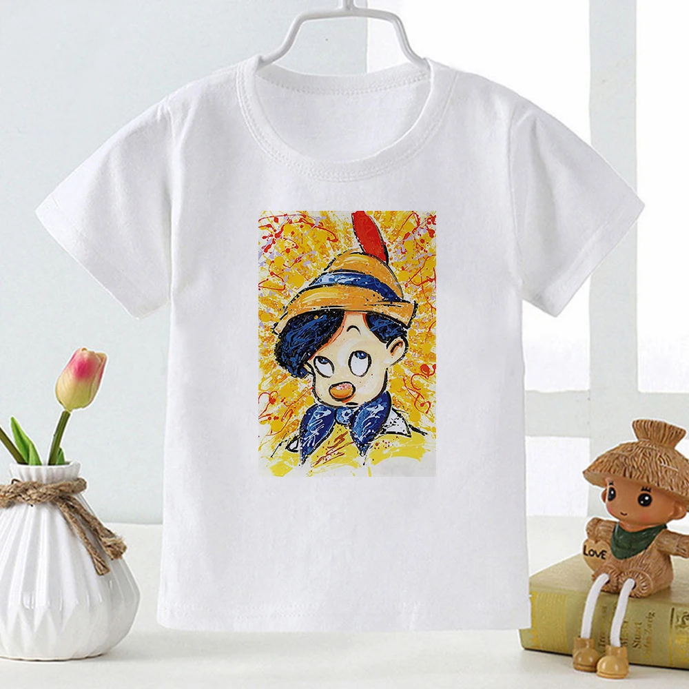 Summer Short Sleeve Tops Funny T Shirts Children Harajuku Baby Girl Boy Tees Shirt Pinocchio Print Kids Tshirt
Summer Short Sleeve Tops Funny T Shirts Children Harajuku Baby Girl Boy Tees Shirt Pinocchio Print Kids Tshirt