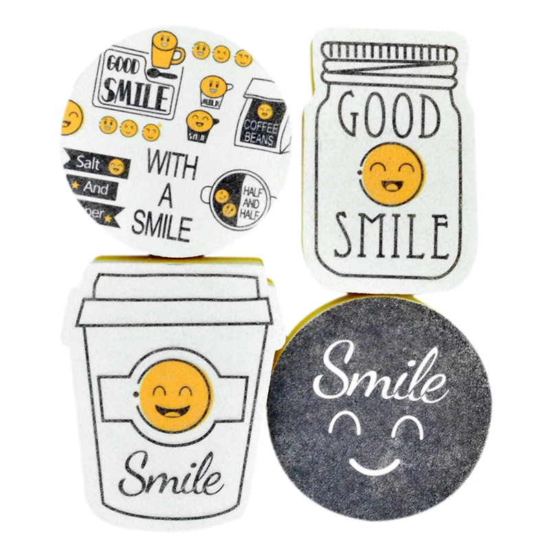 4 PCS Creative Smiley Face Thick Sponge Strong Decontamination Dish Washing Cloth Home Kitchen Cleaner Sponges Scouring Pads
4 PCS Creative Smiley Face Thick Sponge Strong Decontamination Dish Washing Cloth Home Kitchen Cleaner Sponges Scouring Pads