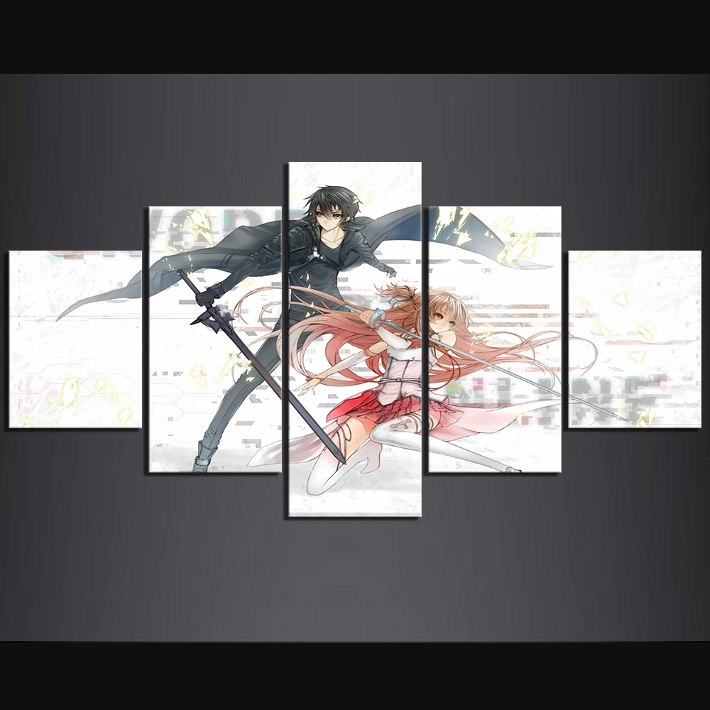 Wall Artwork Modular Painting 5 Pieces Sword Art Online Animation Pictures Hd Prints Home Poster Canvas Living Room Decoration
Wall Artwork Modular Painting 5 Pieces Sword Art Online Animation Pictures Hd Prints Home Poster Canvas Living Room Decoration