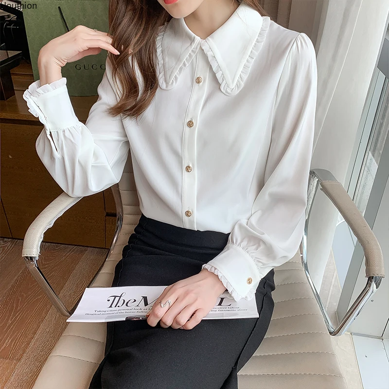 Autumn Women's Blouse New Top Long Sleeve Doll Collar Shirt Fashion Casual Loose Chiffon Houthion Summer
Autumn Women's Blouse New Top Long Sleeve Doll Collar Shirt Fashion Casual Loose Chiffon Houthion Summer