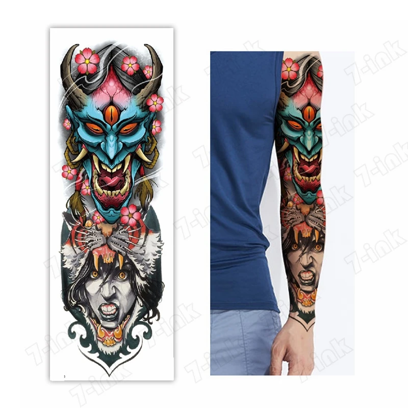 Temporary full-arm tattoo sticker Ancient rome warrior lion flower animal arm Waterproof fake tattoo 480*170mm for Men Women
Temporary full-arm tattoo sticker Ancient rome warrior lion flower animal arm Waterproof fake tattoo 480*170mm for Men Women