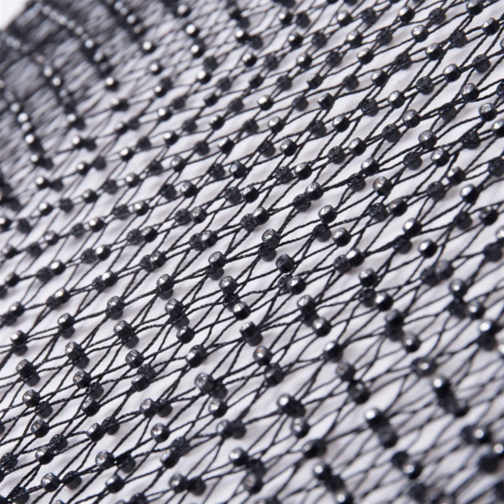 Woman Sexy See Through Rhinestone Fishnet Skirt Mesh Bikini Cover Ups Skirt (Black)
Woman Sexy See Through Rhinestone Fishnet Skirt Mesh Bikini Cover Ups Skirt (Black)