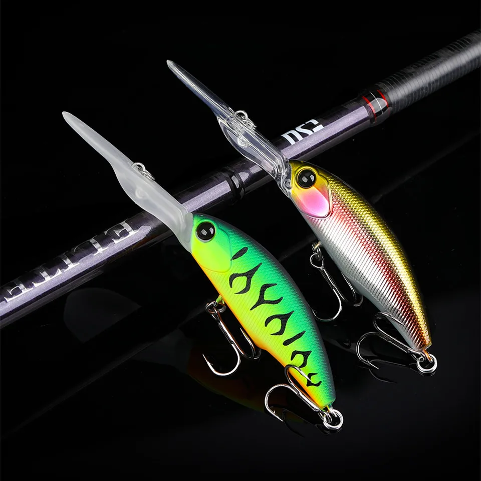 TSURINOYA 6pcs Deep Dive Suspending Minnow SHAD Fishing Lure 57mm 8.2g Long Casting Hard Baits Bass Pike Jerkbait
TSURINOYA 6pcs Deep Dive Suspending Minnow SHAD Fishing Lure 57mm 8.2g Long Casting Hard Baits Bass Pike Jerkbait