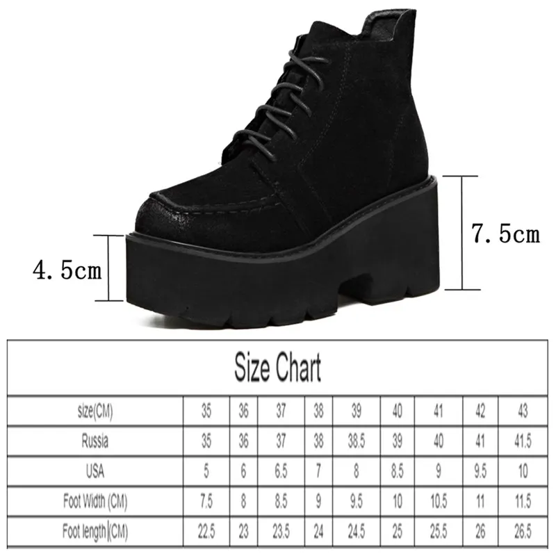 AIYUQI Women Shoes 2021 Genuine Leather Suede Thick-soled Martin Boots Girl Student Lace-up Platform Thick Heel Women Boots
AIYUQI Women Shoes 2021 Genuine Leather Suede Thick-soled Martin Boots Girl Student Lace-up Platform Thick Heel Women Boots