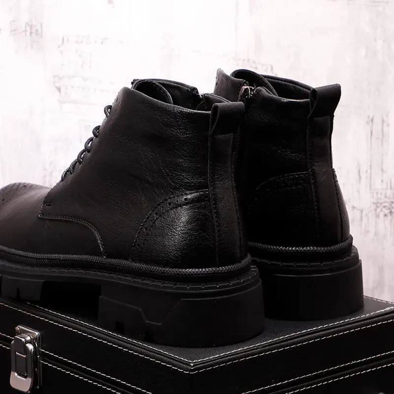 ERRFC New Arrival Mens Black Ankle Boots Fashion Forward Winter Warm Botas For Male Trending Comfort Leisure Shoes Size 38-43
ERRFC New Arrival Mens Black Ankle Boots Fashion Forward Winter Warm Botas For Male Trending Comfort Leisure Shoes Size 38-43