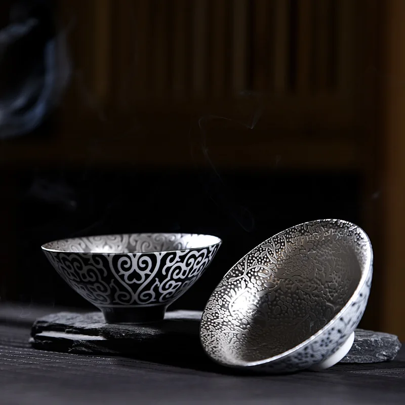 Серебряная чашка 999 Чистая Серебряная чашка ручной работы керамическая инкрустированная Серебряная позолоченная чашка teamaster
Серебряная чашка 999 Чистая Серебряная чашка ручной работы керамическая инкрустированная Серебряная позолоченная чашка teamaster