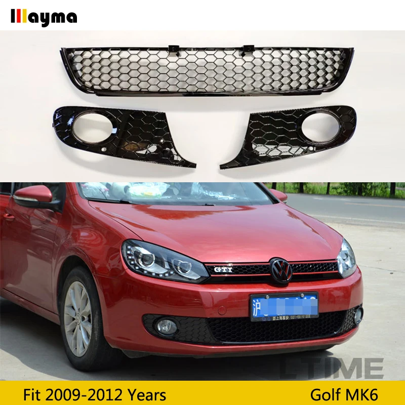 Спортивный стиль для VW Golf 6 2009 2012 MK6 ABS Стайлинг автомобиля внешние части передний