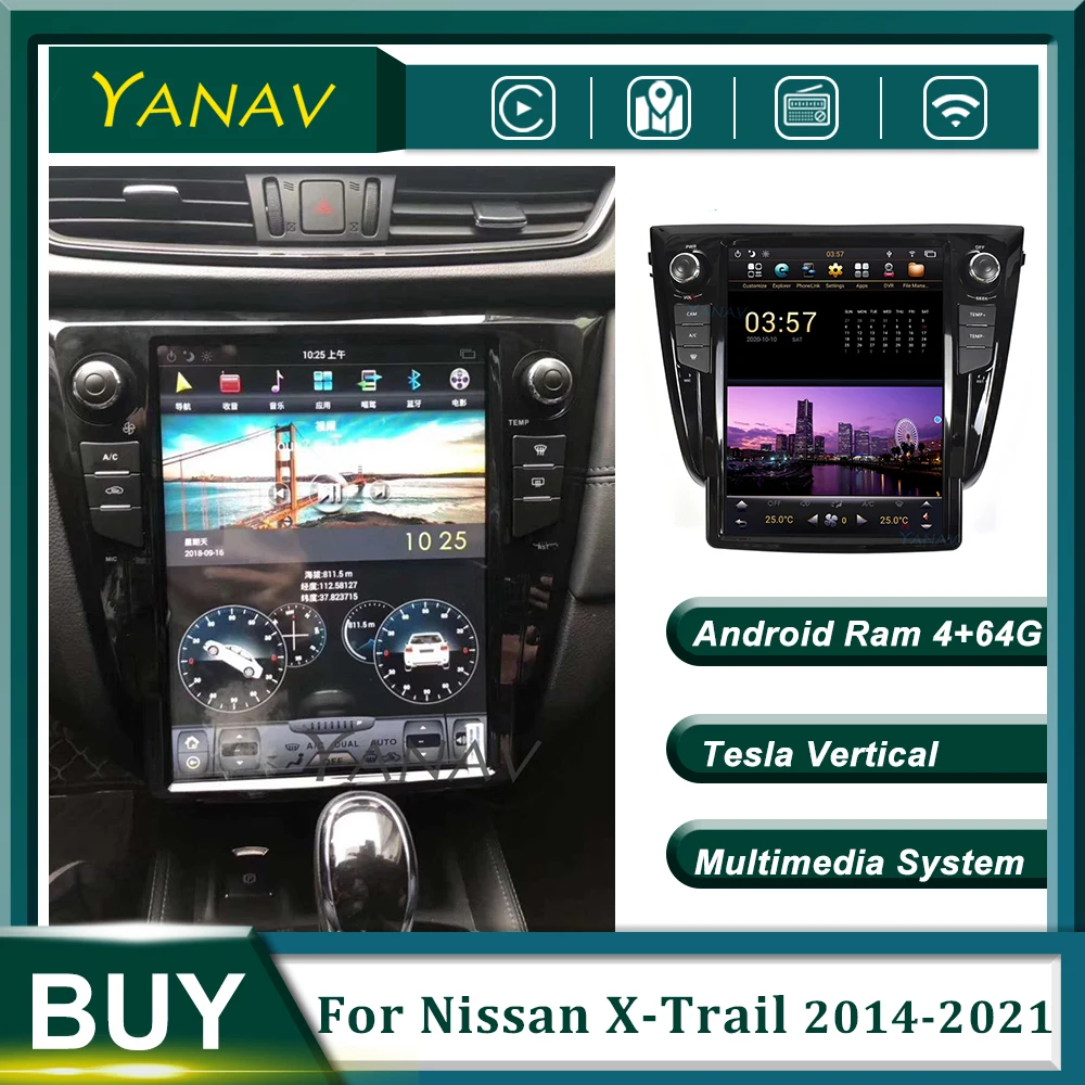 Автомагнитола на Android, стереоприемник для Nissan X-Trail 2014-2021, HD вертикальный экран, GPS-навигация, автомобильная аудиосистема, Мультимедийный MP3-пл...
Автомагнитола на Android, стереоприемник для Nissan X-Trail 2014-2021, HD вертикальный экран, GPS-навигация, автомобильная аудиосистема, Мультимедийный MP3-пл...
