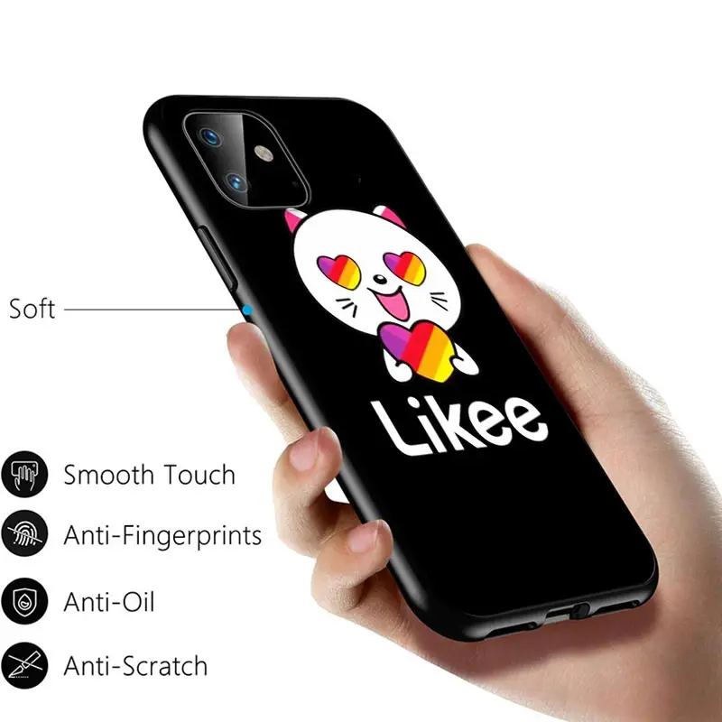 Likee Funny cat bear love heart For Apple iPhone 12 11 Pro Max mini XS Max XR X 8 7 6 6S Plus 5S SE 2020 Soft Black Phone Case
Likee Funny cat bear love heart For Apple iPhone 12 11 Pro Max mini XS Max XR X 8 7 6 6S Plus 5S SE 2020 Soft Black Phone Case