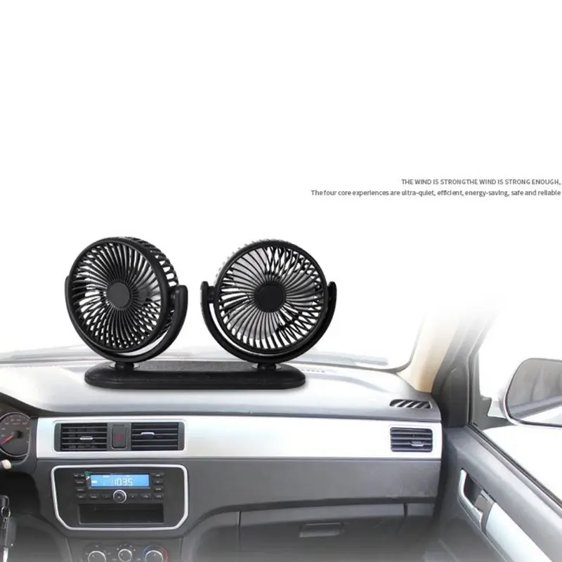 R9UD USB 5V 2A Fan 360 Rotatable Dual Head Car Fan Adjustable 3 Speeds Dashboard Desk Auto Fan for Vehicle SUV RV
R9UD USB 5V 2A Fan 360 Rotatable Dual Head Car Fan Adjustable 3 Speeds Dashboard Desk Auto Fan for Vehicle SUV RV