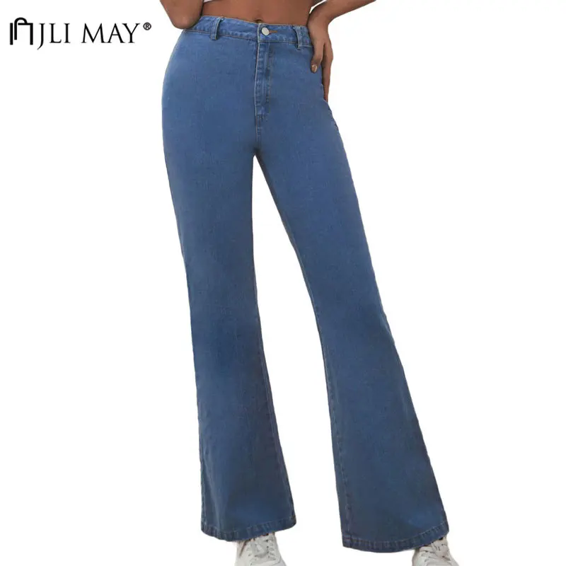JLI MAY High Waist Flare Jeans Women Office Lady Washed Zipper Fly Loose Jeans Retro Female Casual Denim Trousers
JLI MAY High Waist Flare Jeans Women Office Lady Washed Zipper Fly Loose Jeans Retro Female Casual Denim Trousers