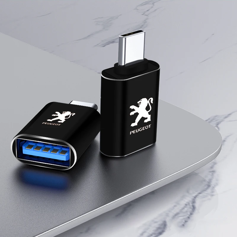 NEW Car Logo USB 2.0 Type-C OTG Cable Adapter Type C USB-C OTG Converter for Peugeot 107 108 206 207 208 301 307 308 407 408 508
NEW Car Logo USB 2.0 Type-C OTG Cable Adapter Type C USB-C OTG Converter for Peugeot 107 108 206 207 208 301 307 308 407 408 508