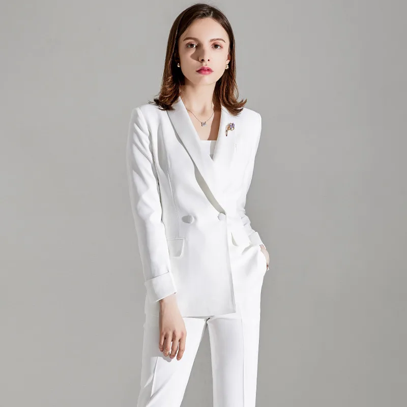 Women PantSuits White Women Suits Plus Size Custom Made Ladies Pantsuit Blazer+Pants for Work Pantsuit for Wedding Party
Women PantSuits White Women Suits Plus Size Custom Made Ladies Pantsuit Blazer+Pants for Work Pantsuit for Wedding Party