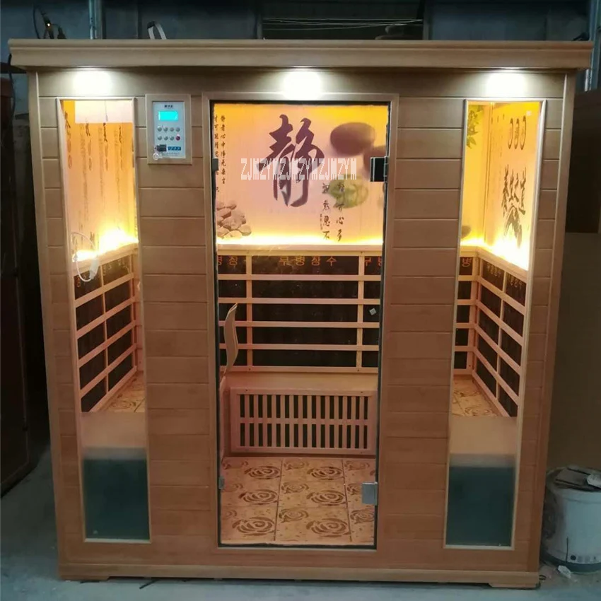 4-person Sauna Steaming Room Home Wooden Sauna Room Commercial Steaming Room Dry Sauna Room 220V 2800W 18-65 Degree 
4-person Sauna Steaming Room Home Wooden Sauna Room Commercial Steaming Room Dry Sauna Room 220V 2800W 18-65 Degree