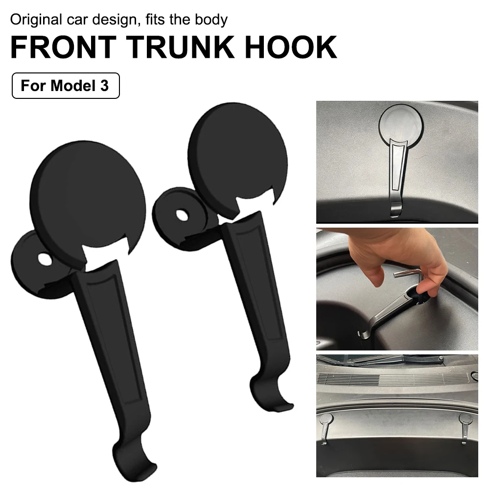Wholesale Front Trunk Hook Grocery Bag Holder ABS Plastic Frunk Bolt Cover Holding Clips for Tesla Model 3 2021 Accessories
Wholesale Front Trunk Hook Grocery Bag Holder ABS Plastic Frunk Bolt Cover Holding Clips for Tesla Model 3 2021 Accessories