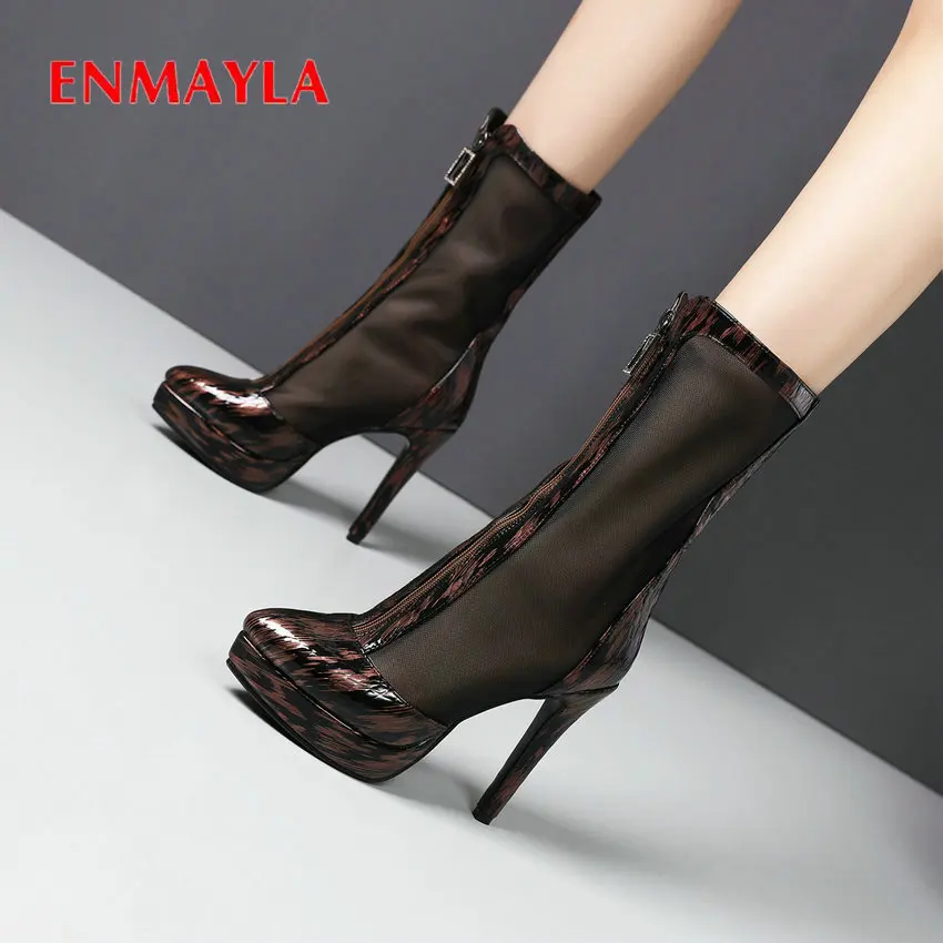 ENMAYLA 2020 Zip Mid-Calf Boots Basic Thin Heels Round To Women Boots Mesh (Air Mesh) PU Patchwork Spring/Autumn Women Shoes
ENMAYLA 2020 Zip Mid-Calf Boots Basic Thin Heels Round To Women Boots Mesh (Air Mesh) PU Patchwork Spring/Autumn Women Shoes